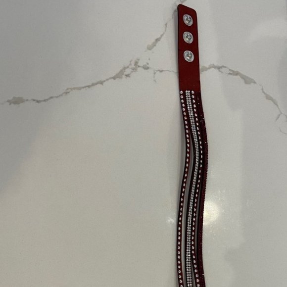 Wrap bracelet faux leather with stones - Picture 2 of 2